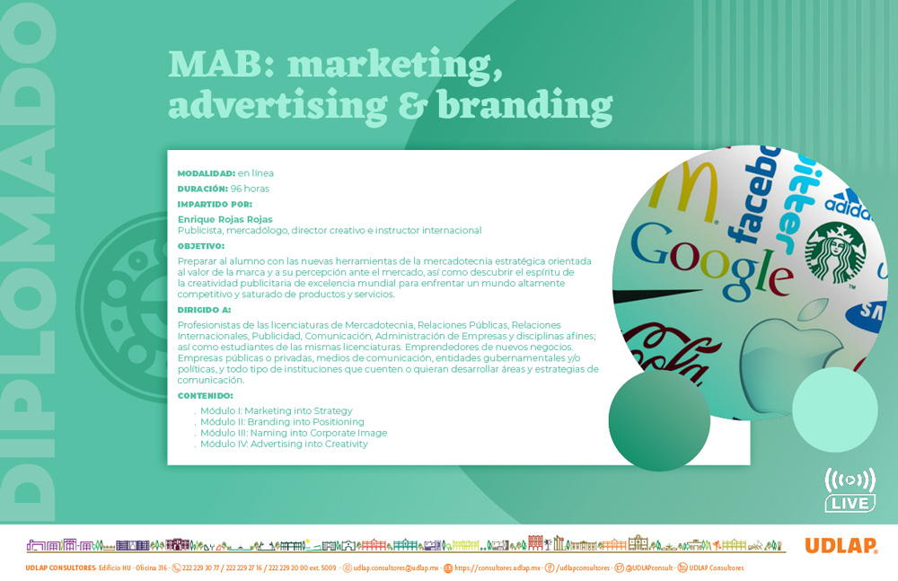Diplomado en Marketing, Advertising and Branding